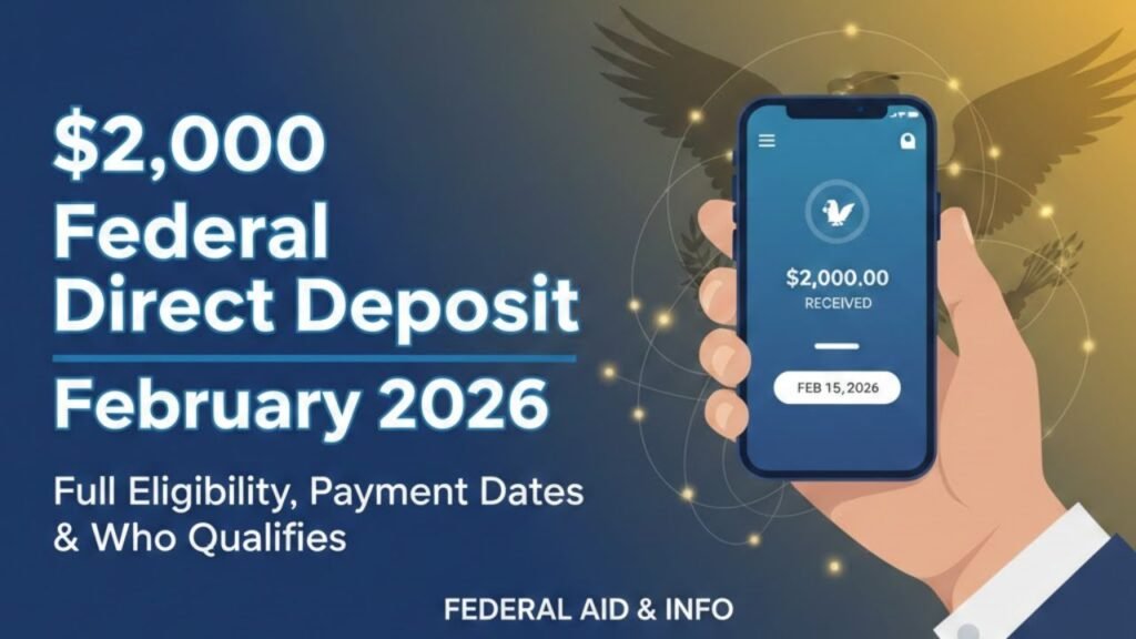 $2,000 Federal Direct Deposit in February 2026: Full Eligibility, Payment Dates & Who Qualifies