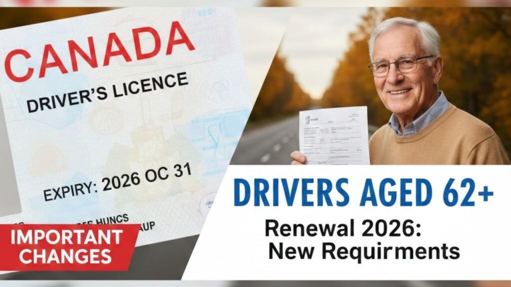 Canada Driving Licence Renewal 2026: Important Changes for Drivers Aged 62+