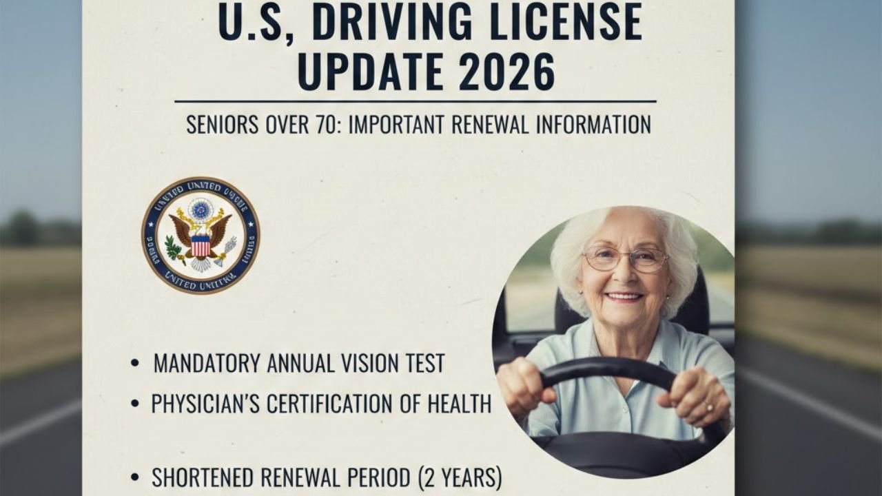 Driving License Update 2026: What U.S. Seniors Over 70 Must Know Before Renewing