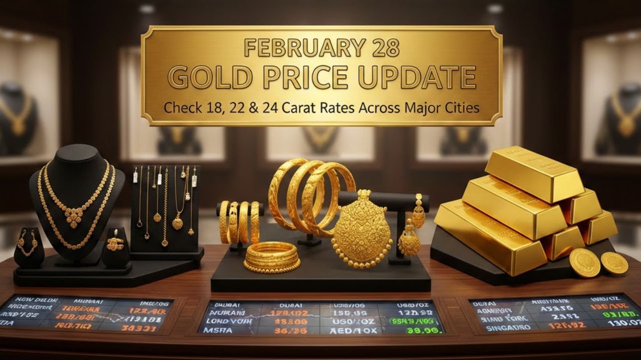 February 28 Gold Price Update: Check 18, 22 & 24 Carat Rates Across Major Cities