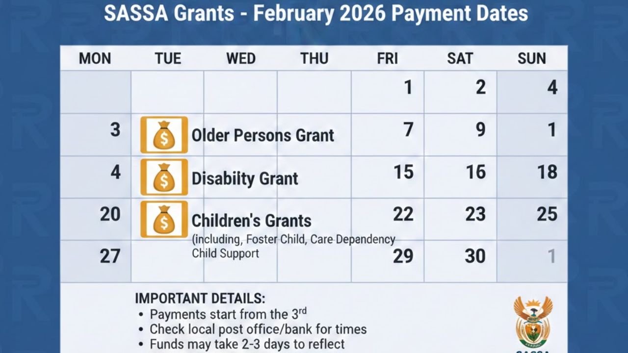 SASSA Grants in February 2026: Payment Dates and Important Details