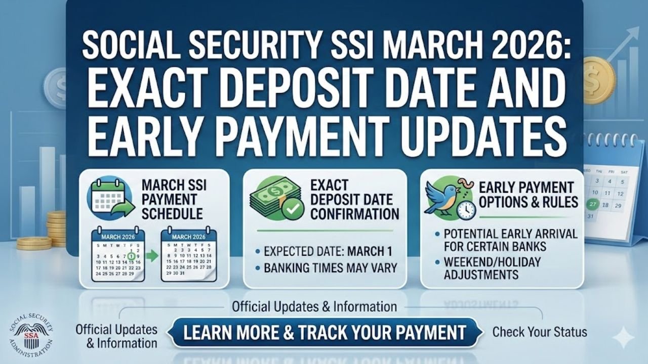 Social Security SSI March 2026: Exact Deposit Date and Early Payment Updates