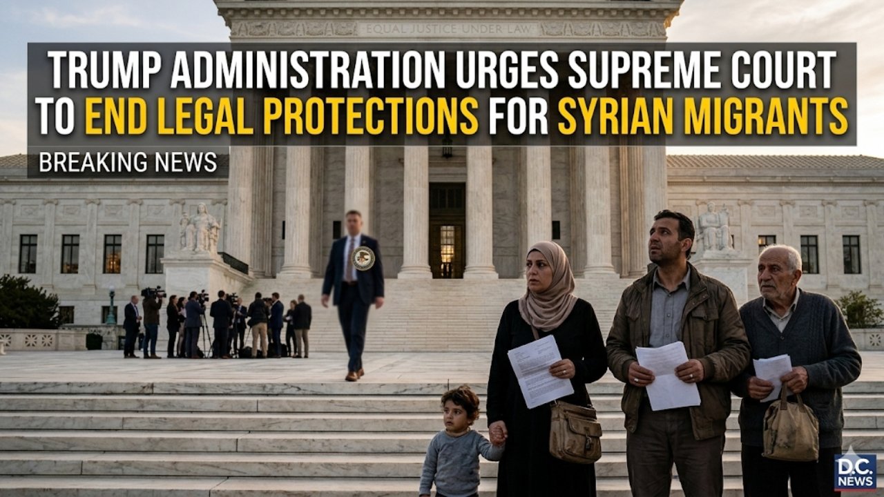 Trump Administration Urges Supreme Court to End Legal Protections for Syrian Migrants