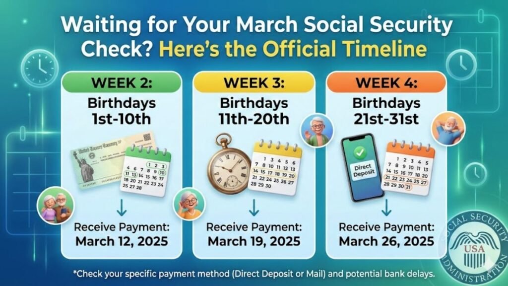 Waiting for Your March Social Security Check? Here’s the Official Timeline